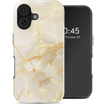 SELENCIA  Coque arri&egrave;re Vivid avec MagSafe Apple iPhone 17 - Golden Beige Marble