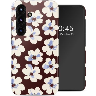 SELENCIA  Coque arri&egrave;re Vivid avec MagSafe Samsung Galaxy S25 - Choco Flower Pop