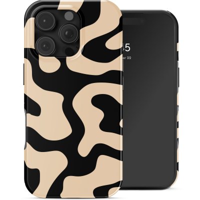 SELENCIA  Coque arri&egrave;re Vivid pour Apple iPhone 16 Pro - Art Wave Black