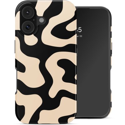 SELENCIA  Coque arri&egrave;re Vivid pour Apple iPhone 17 - Art Wave Black