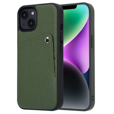 SELENCIA  Coque Riva avec porte-cartes Apple iPhone 14 / 13 - Sage Green