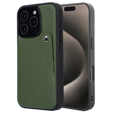 SELENCIA  Coque Riva avec porte-cartes Apple iPhone 15 Pro - Sage Green