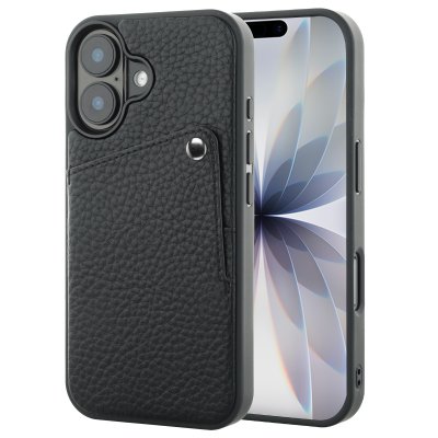 SELENCIA  Coque Riva avec porte-cartes pour Apple iPhone 17 - Noir