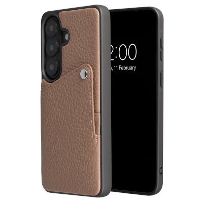SELENCIA  Coque Riva avec porte-cartes Samsung Galaxy S26 Plus - Mocha Brown