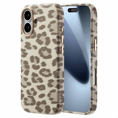 SELENCIA  Coque Sabi imprim&eacute; panth&egrave;re avec MagSafe Apple iPhone 17 - Soft Ivory
