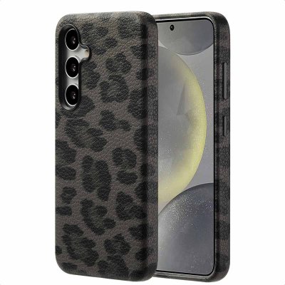 SELENCIA  Coque Sabi imprim&eacute; panth&egrave;re avec MagSafe Samsung Galaxy S24 - Midnight Black