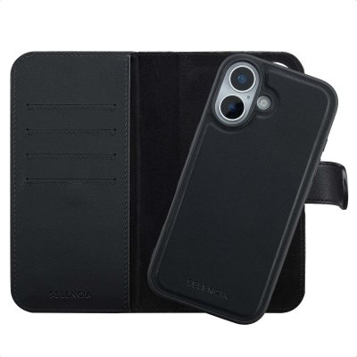 SELENCIA  &Eacute;tui portefeuille amovible Olyn avec MagSafe Apple iPhone 17 - Noir