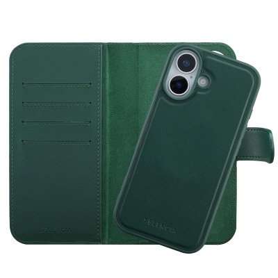 SELENCIA  &Eacute;tui portefeuille amovible Olyn avec MagSafe Apple iPhone 17 - Vert