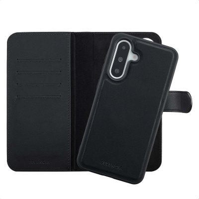 SELENCIA  &Eacute;tui portefeuille amovible Olyn avec MagSafe Samsung Galaxy A36 - Noir