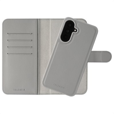 SELENCIA  &Eacute;tui portefeuille amovible Olyn avec MagSafe Samsung Galaxy A37 (5G) - Gris