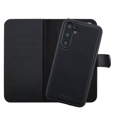 SELENCIA  &Eacute;tui portefeuille amovible Olyn avec MagSafe Samsung Galaxy A55 - Noir