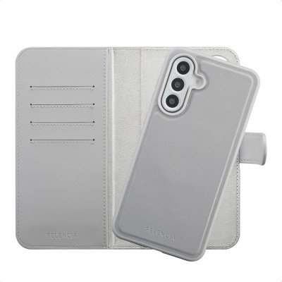 SELENCIA  &Eacute;tui portefeuille amovible Olyn avec MagSafe Samsung Galaxy A56 - Gris