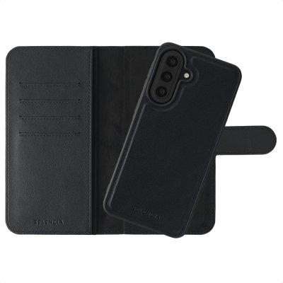SELENCIA  &Eacute;tui portefeuille amovible Olyn avec MagSafe Samsung Galaxy A57 (5G) - Noir