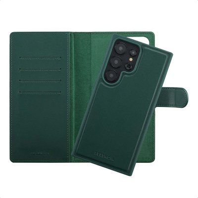 SELENCIA  &Eacute;tui portefeuille amovible Olyn avec MagSafe Samsung Galaxy S24 Ultra - Vert