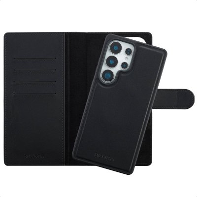 SELENCIA  &Eacute;tui portefeuille amovible Olyn avec MagSafe Samsung Galaxy S25 Ultra - Noir