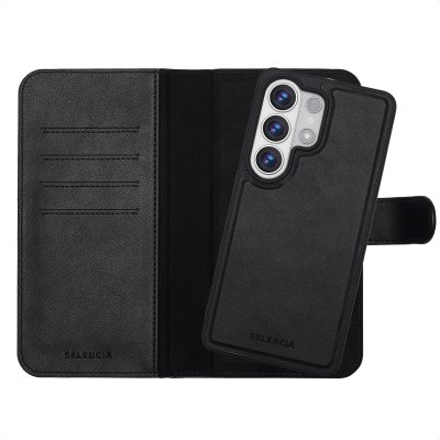 SELENCIA  &Eacute;tui portefeuille amovible Olyn avec MagSafe Samsung Galaxy S26 Ultra - Noir