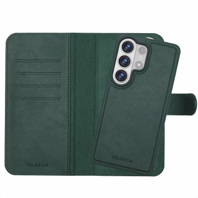SELENCIA  &Eacute;tui portefeuille amovible Olyn avec MagSafe Samsung Galaxy S26 Ultra - Vert