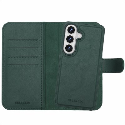SELENCIA  &Eacute;tui portefeuille amovible Olyn avec MagSafe Samsung Galaxy S26 - Vert