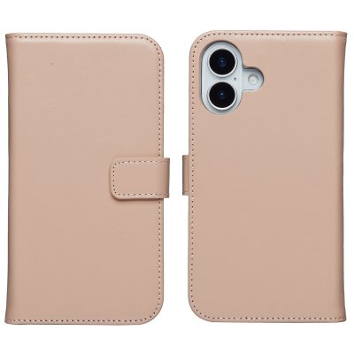 SELENCIA  &Eacute;tui portefeuille en cuir v&eacute;ritable Apple iPhone 17 - Dusty Pink