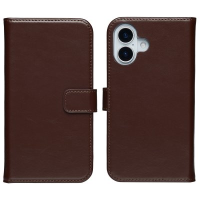 SELENCIA  &Eacute;tui portefeuille en cuir v&eacute;ritable Apple iPhone 17 - Marron