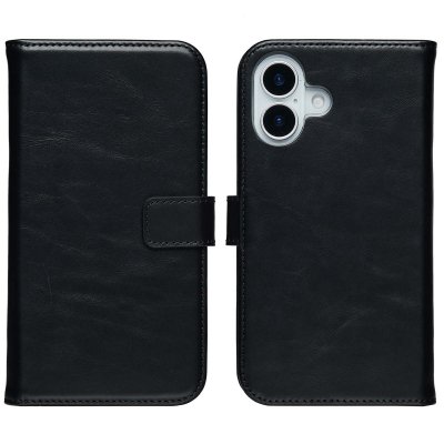 SELENCIA  &Eacute;tui portefeuille en cuir v&eacute;ritable Apple iPhone 17 - Noir