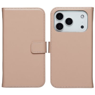 SELENCIA  &Eacute;tui portefeuille en cuir v&eacute;ritable Apple iPhone 17 Pro - Dusty Pink
