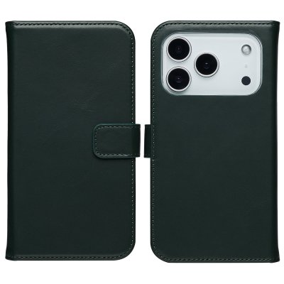 SELENCIA  &Eacute;tui portefeuille en cuir v&eacute;ritable Apple iPhone 17 Pro - Vert