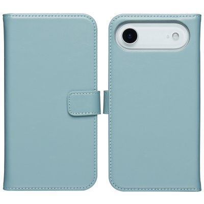 SELENCIA  &Eacute;tui portefeuille en cuir v&eacute;ritable Apple iPhone Air - Air Blue