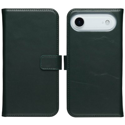 SELENCIA  &Eacute;tui portefeuille en cuir v&eacute;ritable Apple iPhone Air - Vert