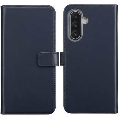 SELENCIA  &Eacute;tui portefeuille en cuir v&eacute;ritable Samsung Galaxy A17 - Bleu