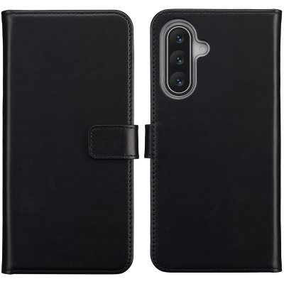 SELENCIA  &Eacute;tui portefeuille en cuir v&eacute;ritable Samsung Galaxy A17 - Noir