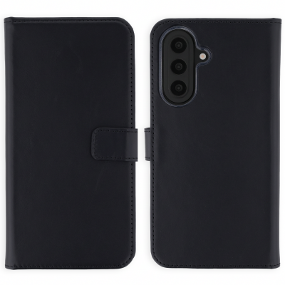 SELENCIA  &Eacute;tui portefeuille en cuir v&eacute;ritable Samsung Galaxy A57 (5G) - Noir