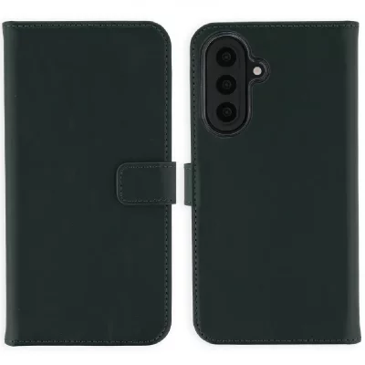 SELENCIA  &Eacute;tui portefeuille en cuir v&eacute;ritable Samsung Galaxy A57 (5G) - Vert
