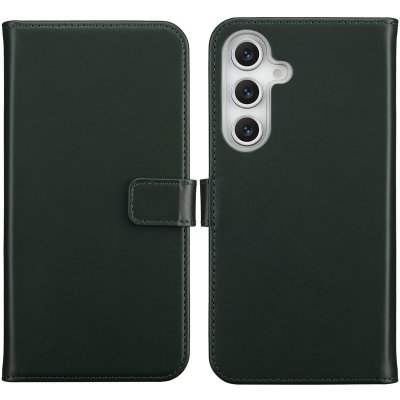 SELENCIA  &Eacute;tui portefeuille en cuir v&eacute;ritable Samsung Galaxy S25 FE - Vert