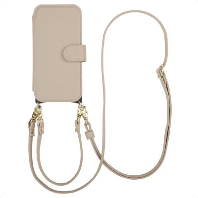SELENCIA  &Eacute;tui Riva avec MagSafe et cordon de t&eacute;l&eacute;phone Apple iPhone 16 - Beige