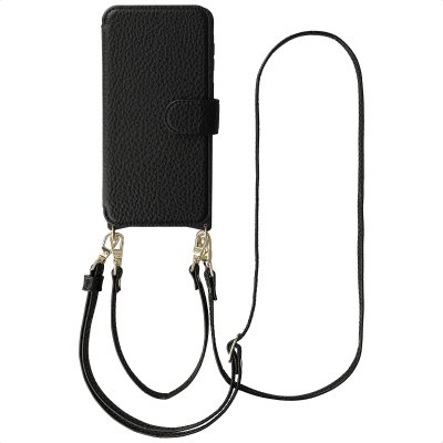 SELENCIA  &Eacute;tui Riva avec MagSafe et cordon de t&eacute;l&eacute;phone Samsung Galaxy A57 (5G) - Noir