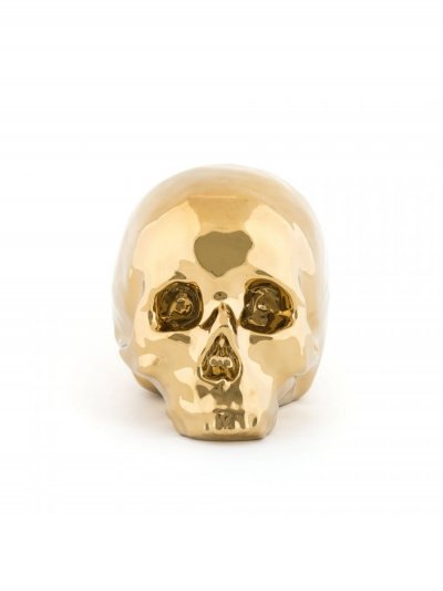 Seletti Memorabilia gold mon objet d&eacute;co t&ecirc;te de mort - 10415_ORO