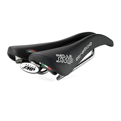 SMP Selle Selle  Stratos Black - Noir} - 131mm Wide, Noir}