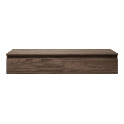SELSEY  - Meuble Tv Bemmi Slim - 100 Cm - Aspect Bois Noyer Wisconsin