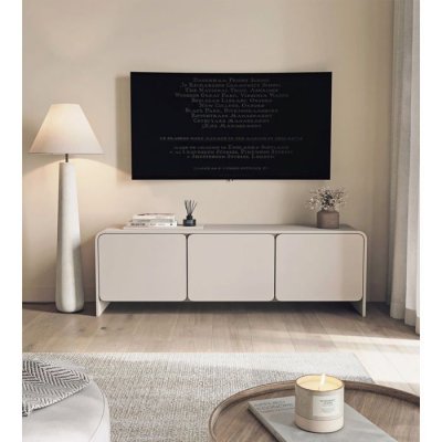 SELSEY  - Meuble Tv Lummo - 156 Cm - Gris Cachemire