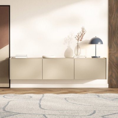 SELSEY  - Meuble Tv Magro - 180 Cm - Gris Cachemire