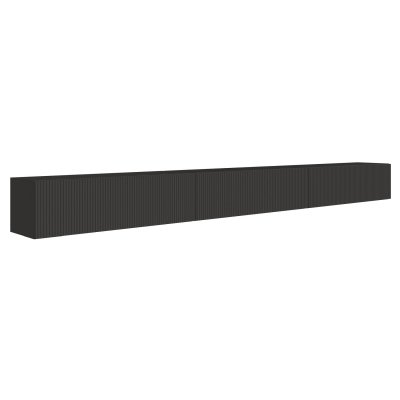 SELSEY  - Meuble Tv Veldio - 300 Cm - Noir