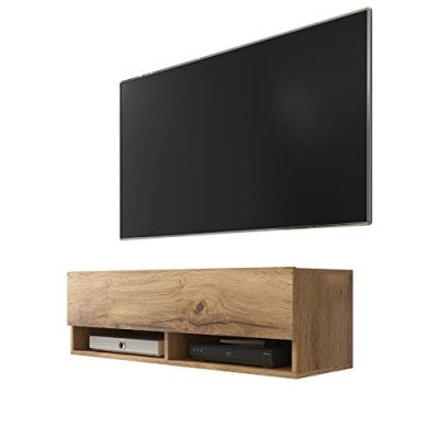 SELSEY  - wander - Meuble tv / Banc tv (ch&ecirc;ne wotan, 100 cm, sans led)