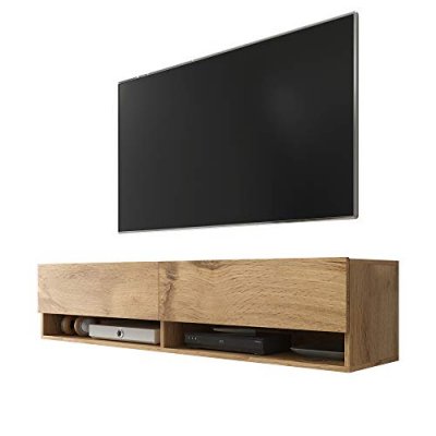 SELSEY  - wander - Meuble tv / Banc tv (ch&ecirc;ne wotan, 140 cm, sans led)