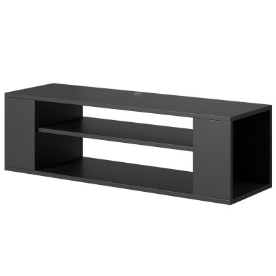 SELSEY  Weri - Meuble TV - 100 cm, Noir - Style Moderne