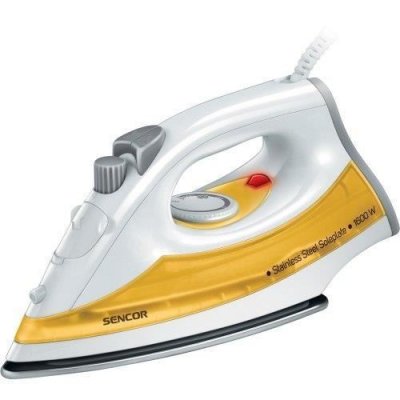 SENCOR  ssi 2028yl fer &agrave; vapeur avec surface de repassage en acier inoxydable jaune 