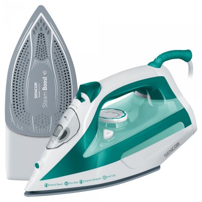 SENCOR  Ssi 6100gr Fer &Agrave; Repasser Vapeur Semelle En C&eacute;ramique 2600 W Vert 