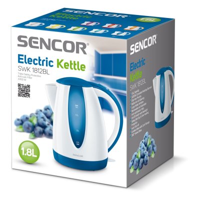 SENCOR  SWK 1812BL - Bouilloire - 1.8 litres - 2 kWatt - bleu 