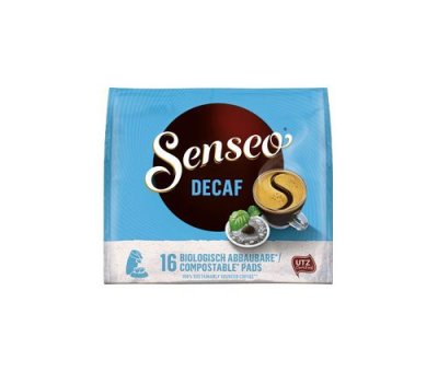 SENSEO  Dosette de caf&eacute; 'DECAF' - d&eacute;caf&eacute;in&eacute;, paquet de 16 - Lot de 4