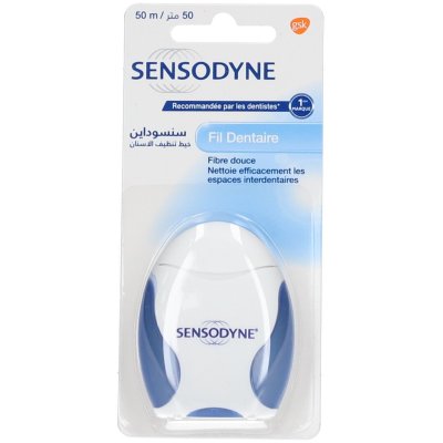 SENSODYNE  Fil Dentaire, Pour Dents Sensibles, 50 M&egrave;tres